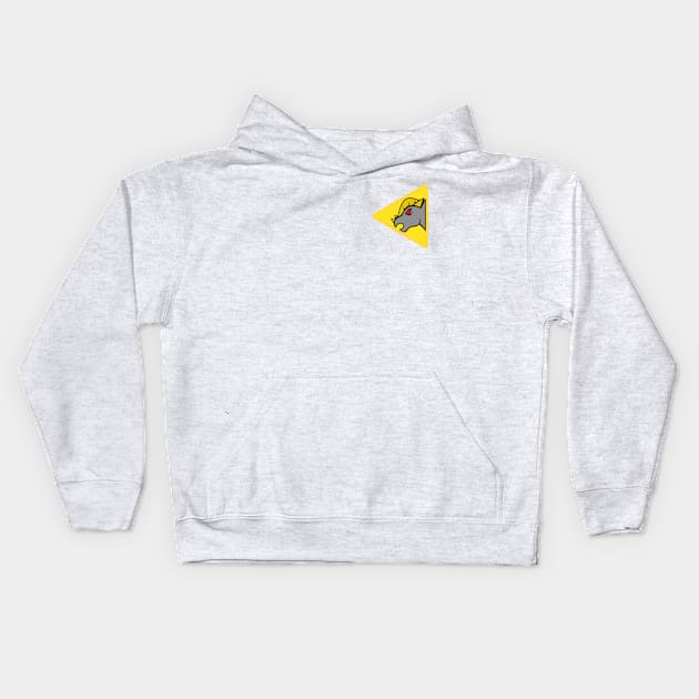 Kyoryu Gray Pachy Kids Hoodie by Javier Casillas